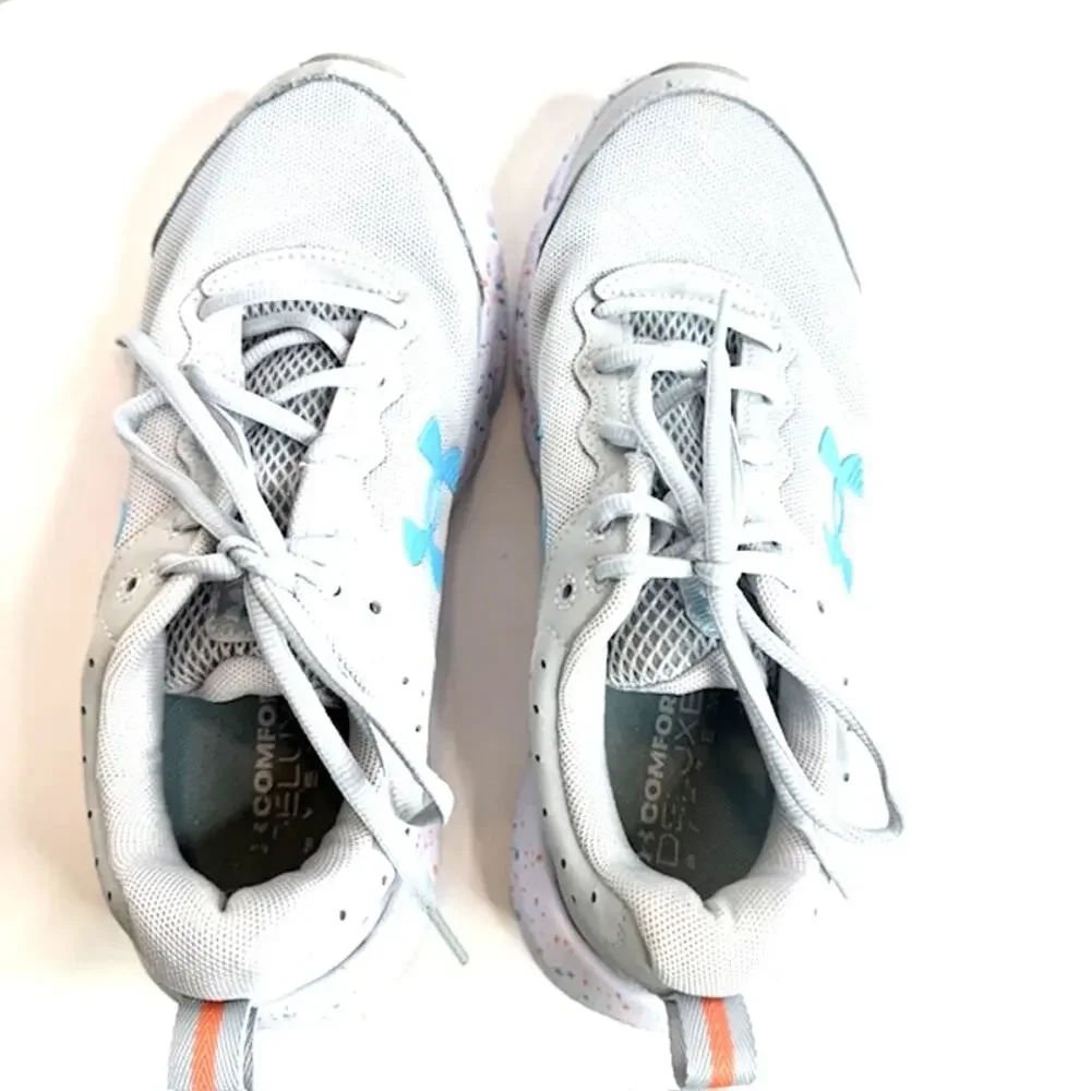 Under Armour Charged Assert 10 Paint Splatter Shoes Women’s 7.5 Gray